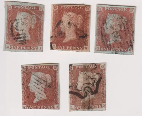 SG12 QV 1D RED ORANGE-BROWN X 5