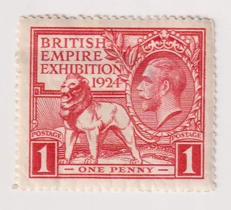 SG430 KGV 1924 WEMBLEY 1D RED , MINT