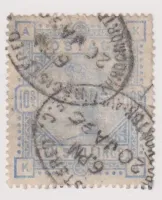 SG183 QV 1883-84 10S PALE ULTRAMARINE