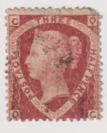 SG51 1870 QV 1/2D ROSE RED