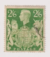 SG476b KING GEORGE VI 1939 2/6 GREEN