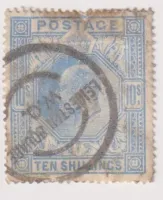 SG 265 KING EDWARD VII 10s ULTRAMARINE 1902