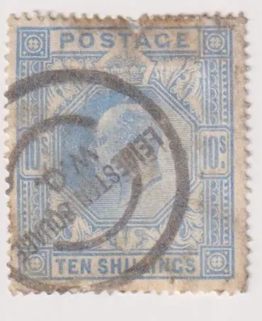 SG 265 KING EDWARD VII 10s ULTRAMARINE 1902