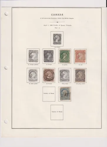 4 SHEETS CANADA QUEEN VICTORIA