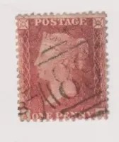 SG36 1d RED ROSE-RED