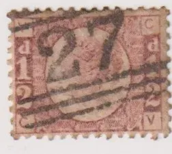 SG48 ½d ROSE RED BANTAM PLATE 10