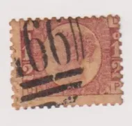 SG48 ½d ROSE RED BANTAM PLATE 13