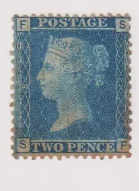 SG45 2d BLUE (THICK LINES) PLATE 8 