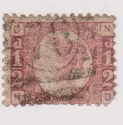 SG48 ½d ROSE RED BANTAM PLATE 14