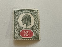SG228 King Edward VII 2d Pale Grey-Green Scarlet MINT