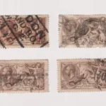 SG399/400 SET OF 4 X KING GEORGE V 1913 SEAHORSES 2/6d