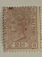 SG 141 PLATE 13 MINT QUEEN VICTORIA 2 1/2d ROSY MAUVE
