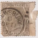 SG147 6d GREY PLATE 14