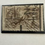 SG414 King George V 1918 2/6s Seahorse Chocolate Brown