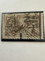 SG414 King George V 1918 2/6s Seahorse Chocolate Brown