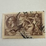 SG 450 King George V Chocolate Brown 2/6 Seahorse , Cat £40