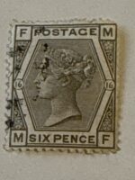 SG147 6d Grey Queen Victoria Plate 16
