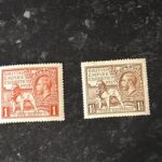 King George V 1925 British Empire Exhibition 2 Mint Values