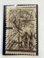 SG414 King George V 1918 2/6s Seahorse Chocolate Brown - Image 2