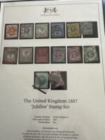 QV 1887 Full Jubilee Set in Harrington and Byrne Presentation Folder