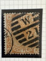 SG156 8d Orange , Queen Victoria , 1873-1880 , £625 Catalogue